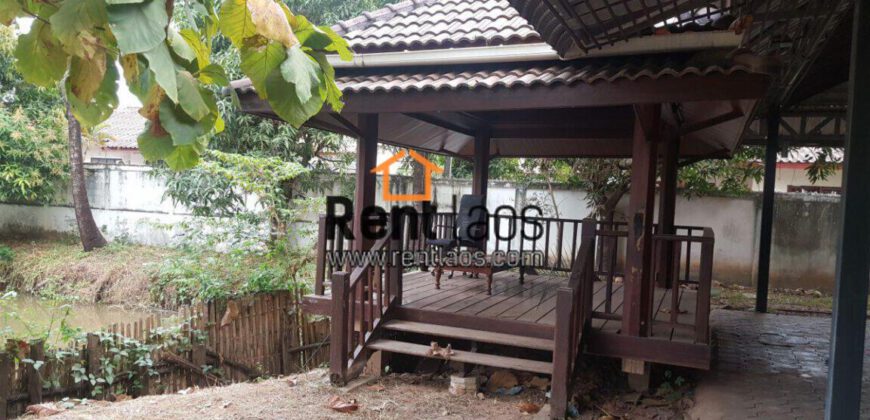 Nice house for rent near thatluang with large garden