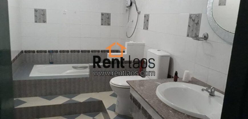 Lao Modern style cozy house for rent Near Sengdara fitness,Thai consulate,Patuxay