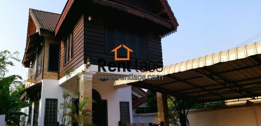 Beautiful Lao Style House Near Chinese embassy for RENT