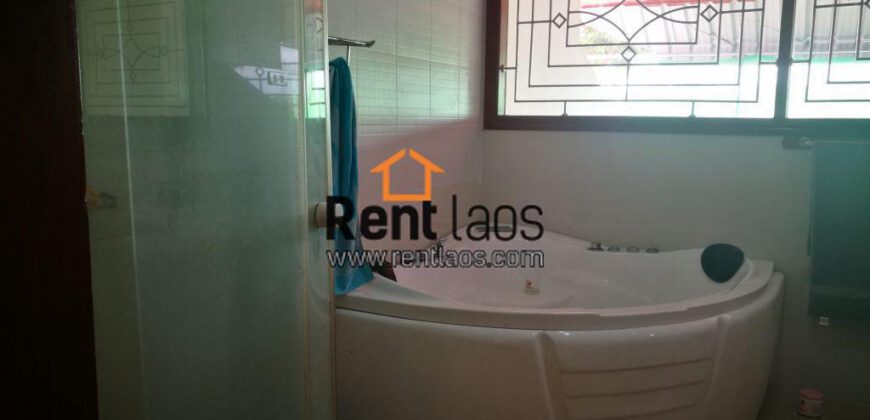 Gorgeous Lao Modern style house with swimming pool  near Russia Embassy for RENT