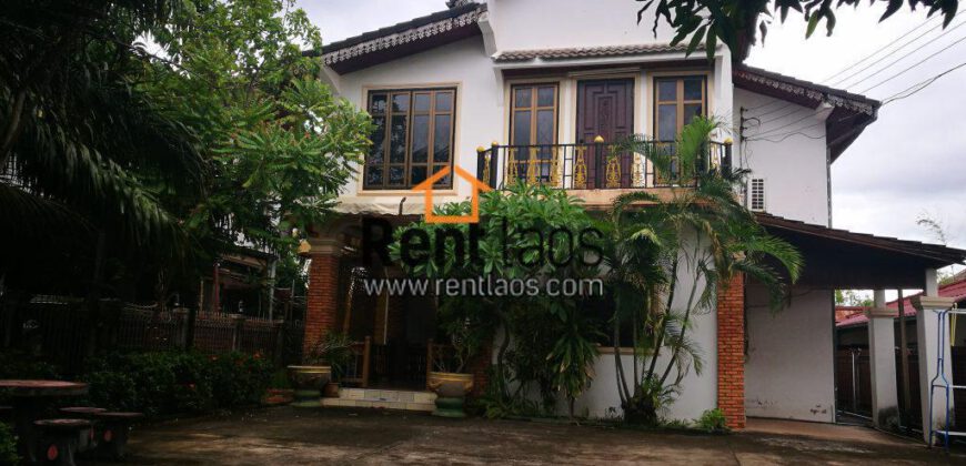 Beautiful affordable Lao french style House Near Thatluang ,Thai consulate
