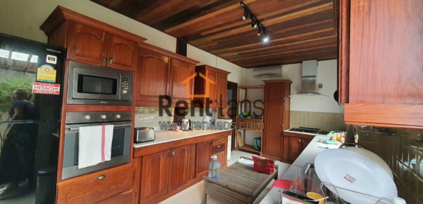 Lao style wooden house for rent near Australia embassy