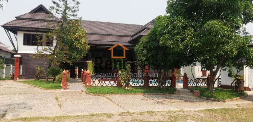 Lao traditional house in diplomatic area