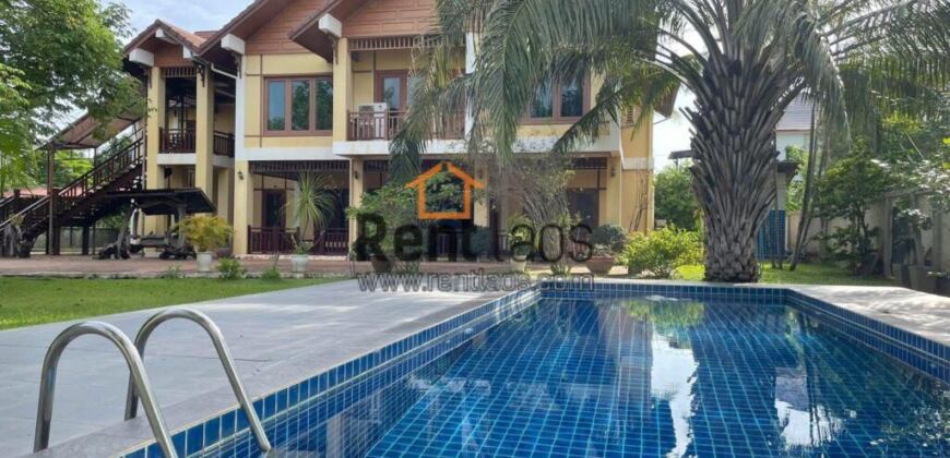 house with swimming pool available now