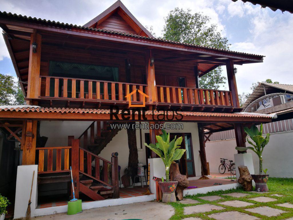 Lao style House near Australian embassy ,Sounmone Market RentLaos