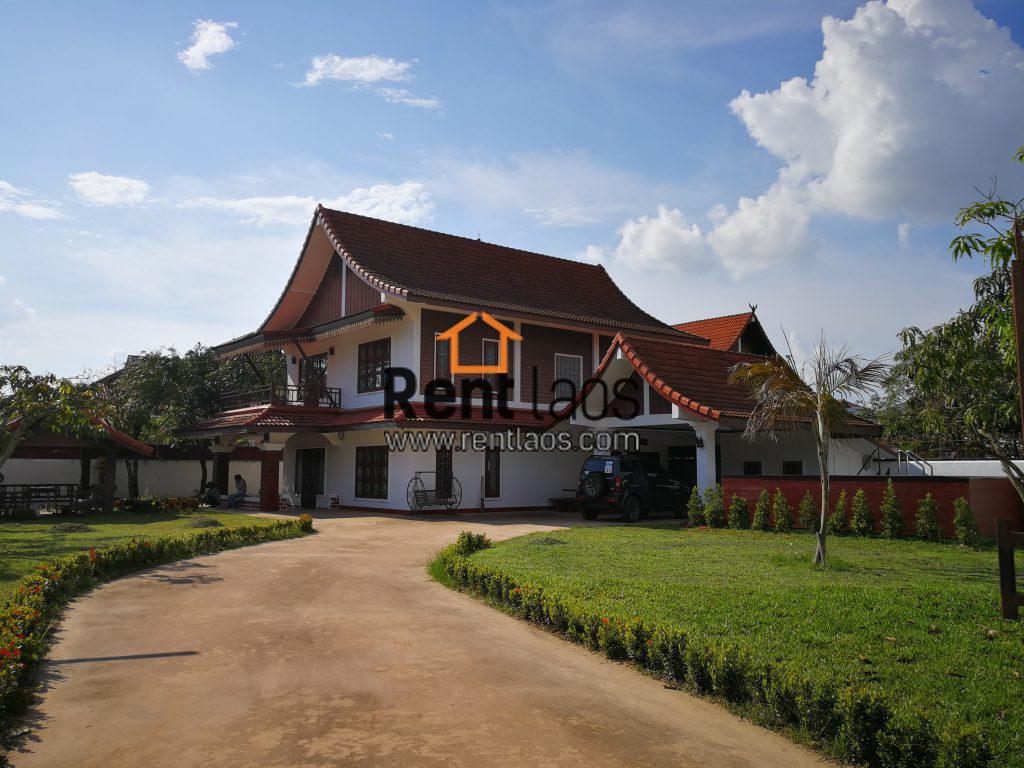 Luxury Lao style house for RENT RentLaos Property Rental in Laos